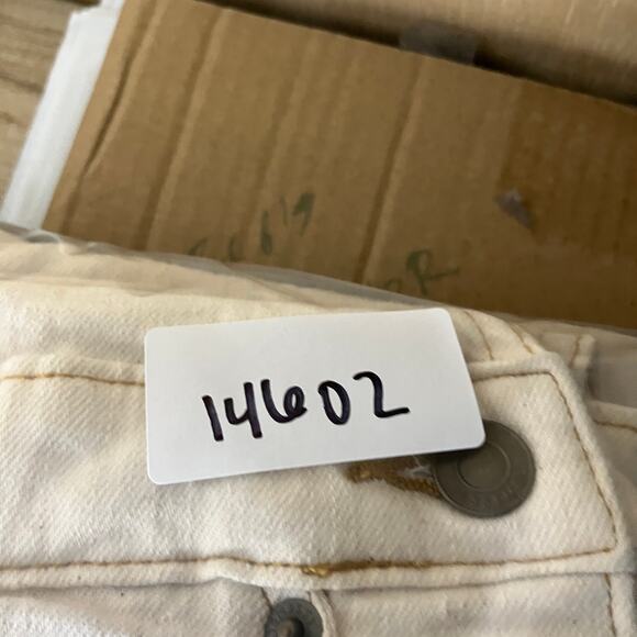 Free Assembly Overalls Womens Size 18 Off White Casual Button Strap UtilityPants - Picture 11 of 11